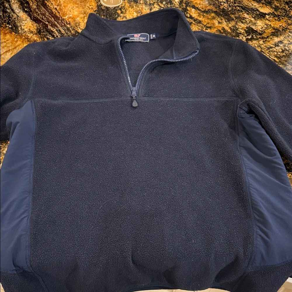 Vineyard Vines Men's Navy Fleece Pullover